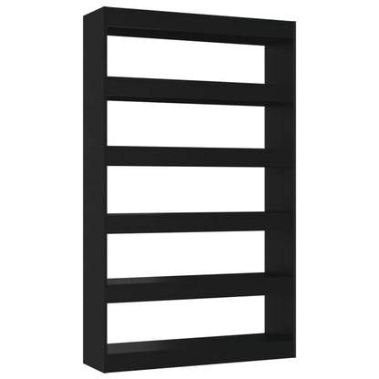 vidaXL Bücherregal/Raumteiler Schwarz 100x30x166 cm