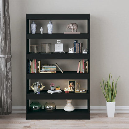 vidaXL Bücherregal/Raumteiler Schwarz 100x30x166 cm