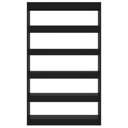 vidaXL Bücherregal/Raumteiler Schwarz 100x30x166 cm