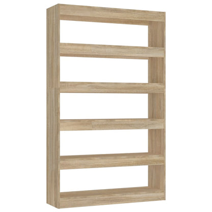 vidaXL Bücherregal/Raumteiler Sonoma-Eiche 100x30x166 cm