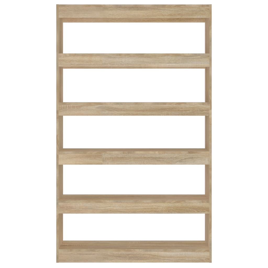 vidaXL Bücherregal/Raumteiler Sonoma-Eiche 100x30x166 cm