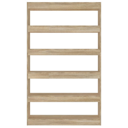 vidaXL Bücherregal/Raumteiler Sonoma-Eiche 100x30x166 cm