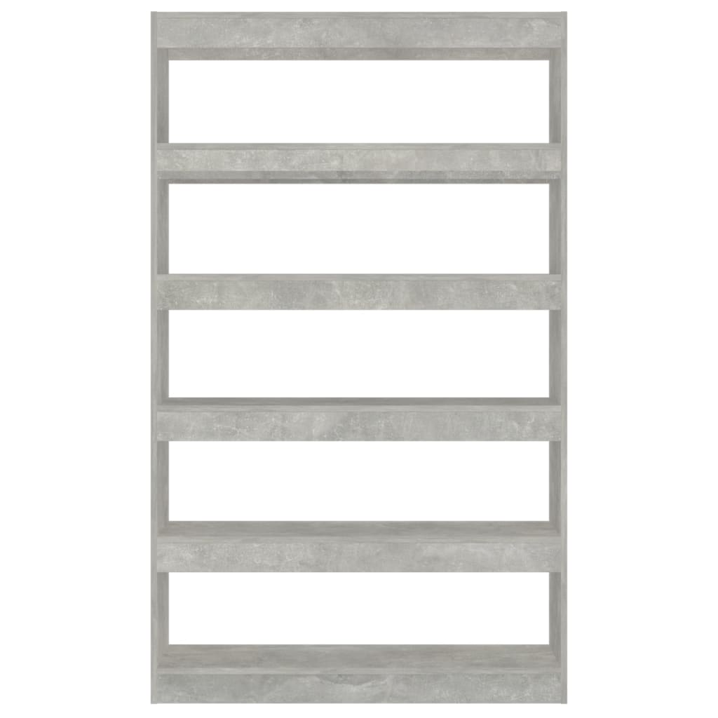 vidaXL Bücherregal/Raumteiler Betongrau 100x30x166 cm