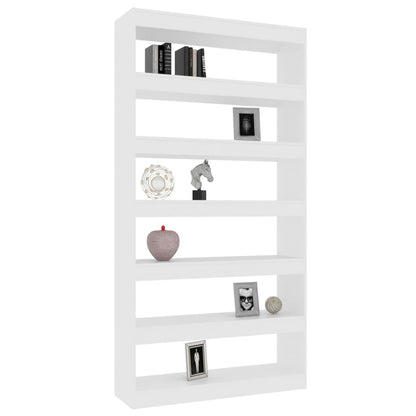 vidaXL Bibliothèque/Séparateur de pièce Blanc 100x30x198 cm Bois d'ingénierie