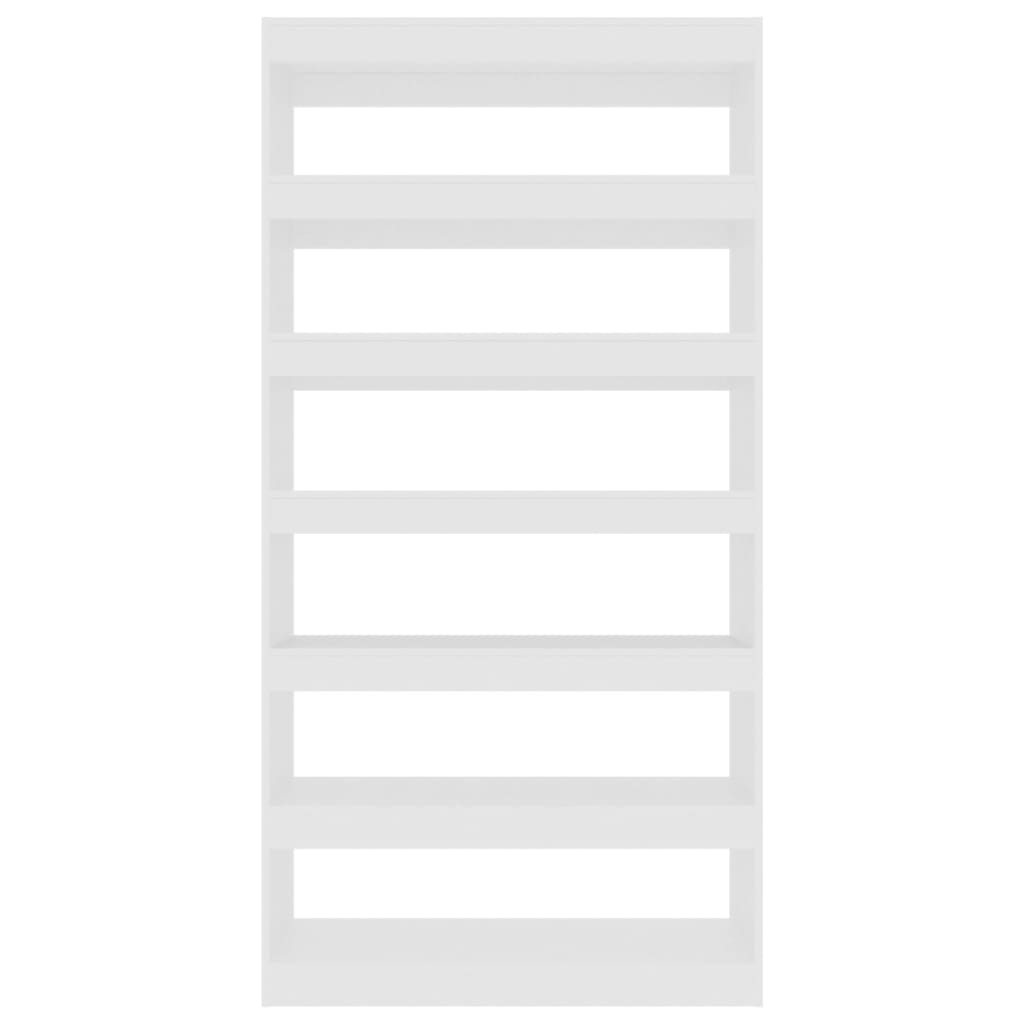 vidaXL Bibliothèque/Séparateur de pièce Blanc 100x30x198 cm Bois d'ingénierie
