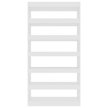 vidaXL Bibliothèque/Séparateur de pièce Blanc 100x30x198 cm Bois d'ingénierie