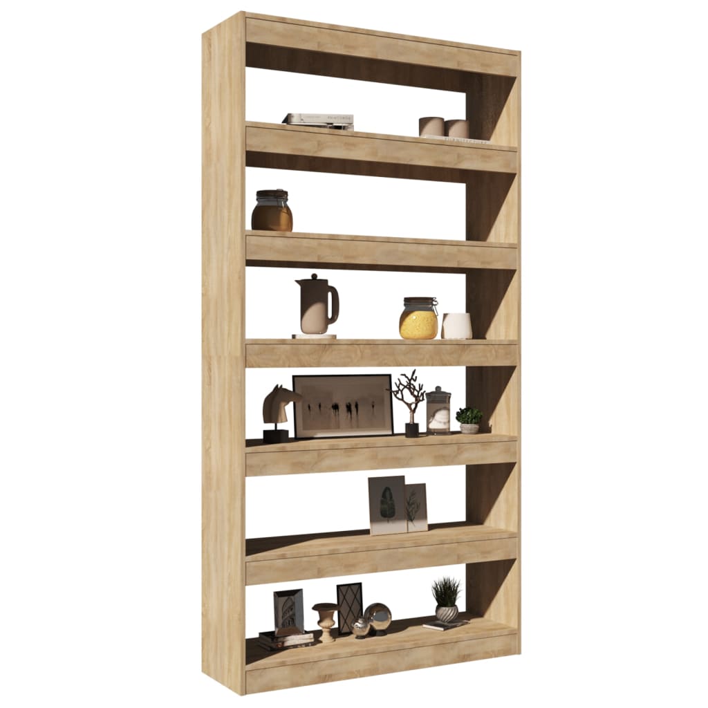 vidaXL Étagère/Séparateur de pièce Chêne Sonoma 100x30x198 cm Bois d'ingénierie