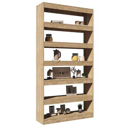 vidaXL Étagère/Séparateur de pièce Chêne Sonoma 100x30x198 cm Bois d'ingénierie