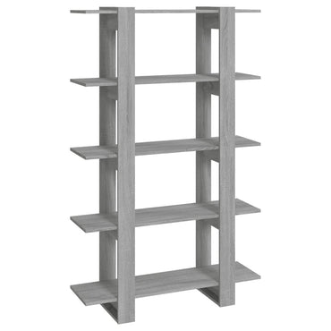 vidaXL Bücherregal/Raumteiler Grau Sonoma 100×30×160 cm