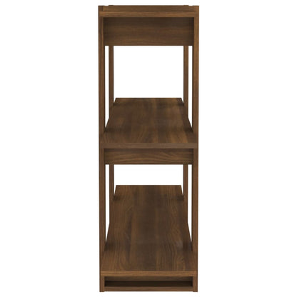 vidaXL Bücherregal/Raumteiler Braun Eichen-Optik 100x30x87 cm