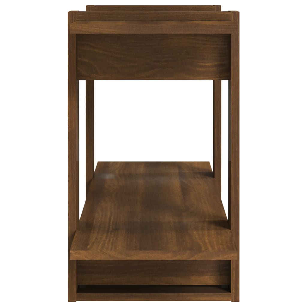 vidaXL Étagère à livres aspect chêne brun 100x30x51 cm bois d'ingénierie