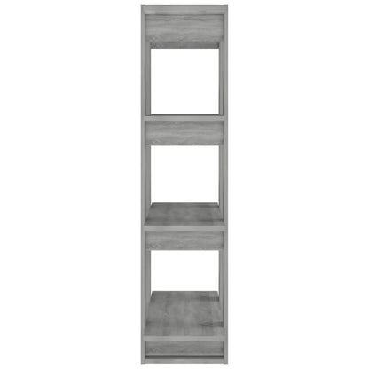 vidaXL Bücherregal/Raumteiler Grau Sonoma 80x30x123,5 cm