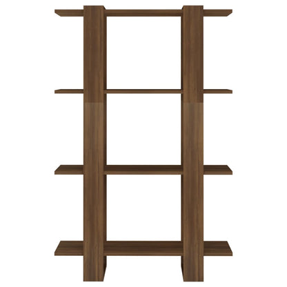 vidaXL Bücherregal/Raumteiler Braun Eichen-Optik 80x30x123,5 cm