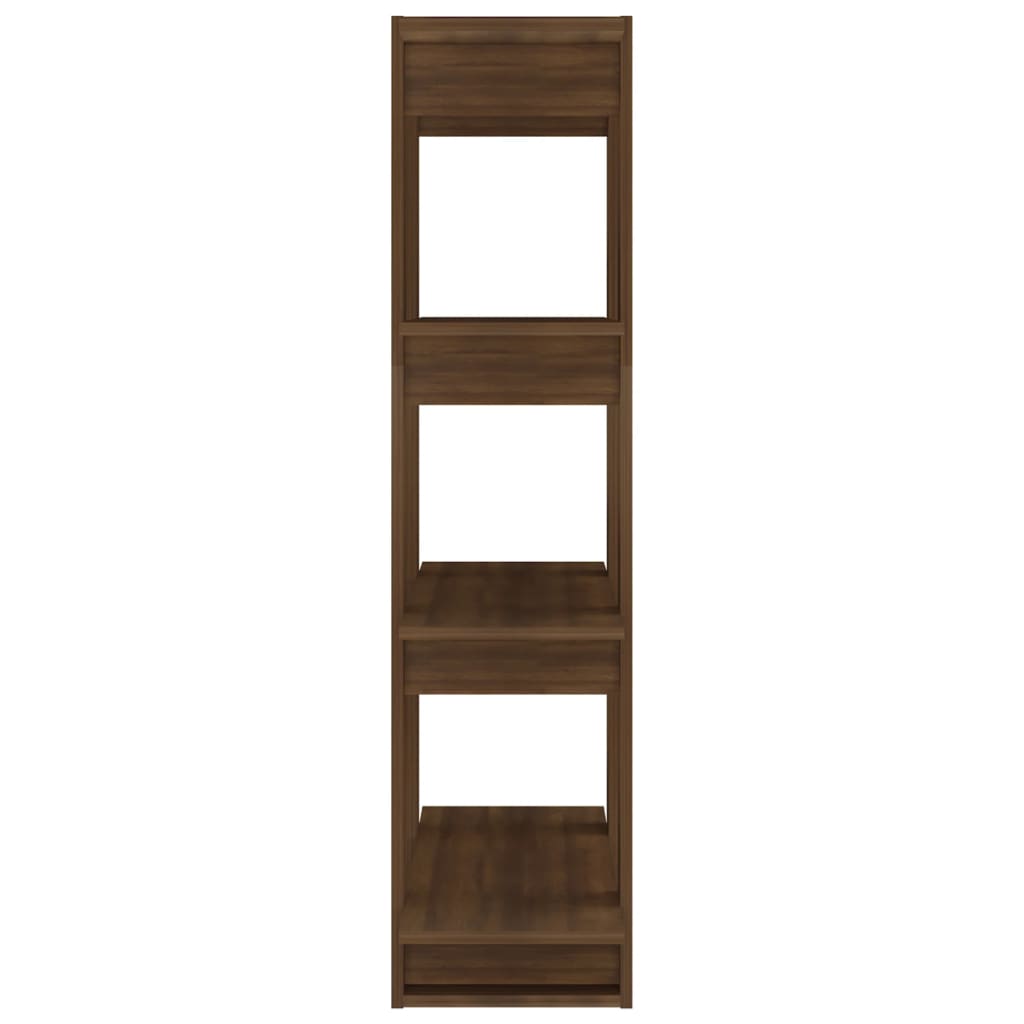 vidaXL Bücherregal/Raumteiler Braun Eichen-Optik 80x30x123,5 cm