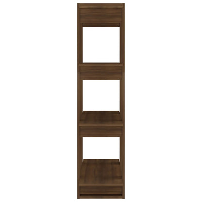 vidaXL Bücherregal/Raumteiler Braun Eichen-Optik 80x30x123,5 cm