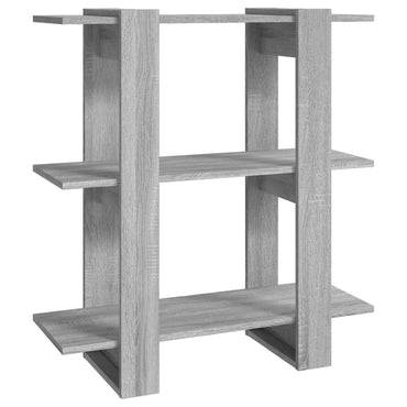 vidaXL Bücherregal/Raumteiler Grau Sonoma 80x30x87 cm