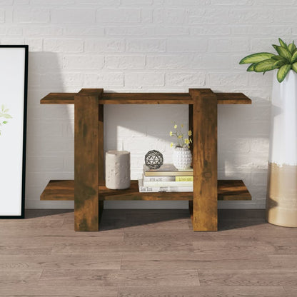 vidaXL Bücherregal/Raumteiler Räuchereiche 80x30x51 cm