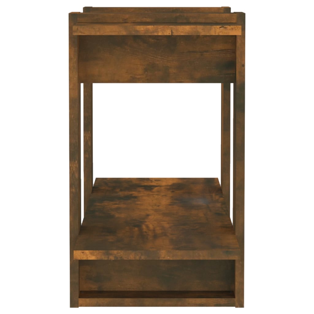 vidaXL Bücherregal/Raumteiler Räuchereiche 80x30x51 cm