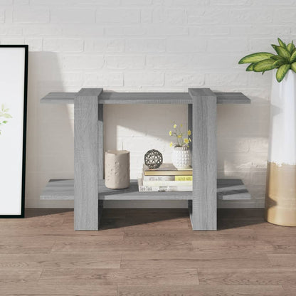 vidaXL Bücherregal/Raumteiler Grau Sonoma 80x30x51 cm