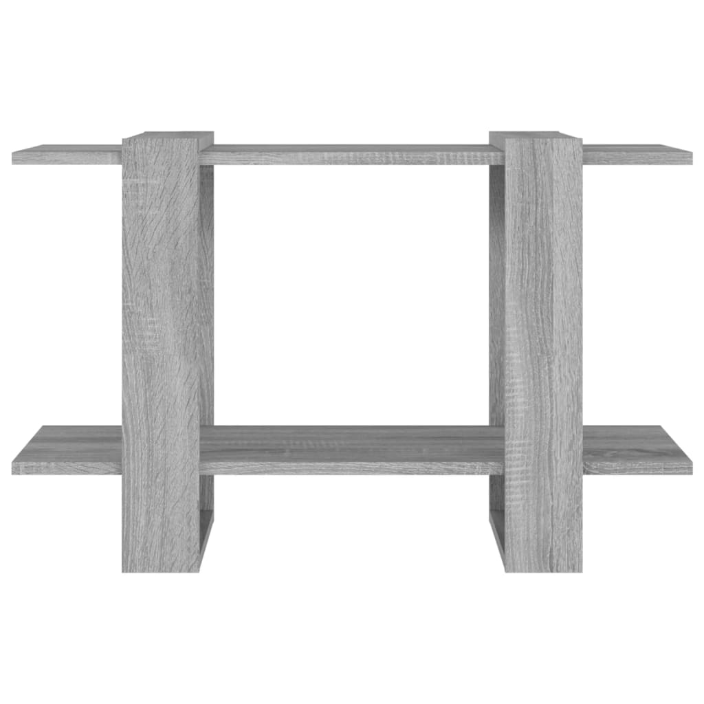vidaXL Bücherregal/Raumteiler Grau Sonoma 80x30x51 cm