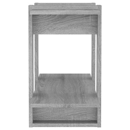 vidaXL Bücherregal/Raumteiler Grau Sonoma 80x30x51 cm