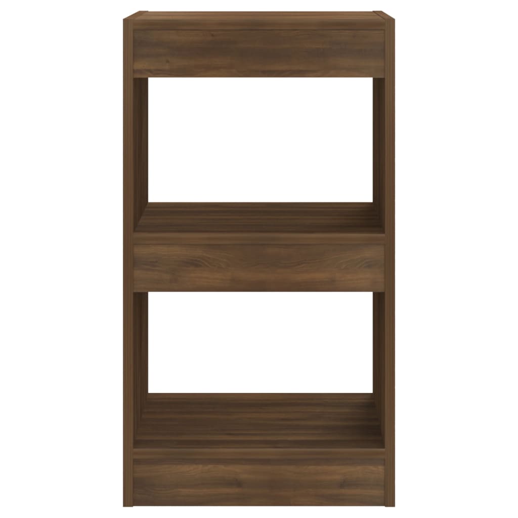 vidaXL Bücherregal/Raumteiler Braun Eichen-Optik 40x30x72 cm