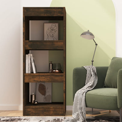 vidaXL Étagère/Séparateur de pièce Chêne fumé 40x30x103 cm Bois d'ingénierie