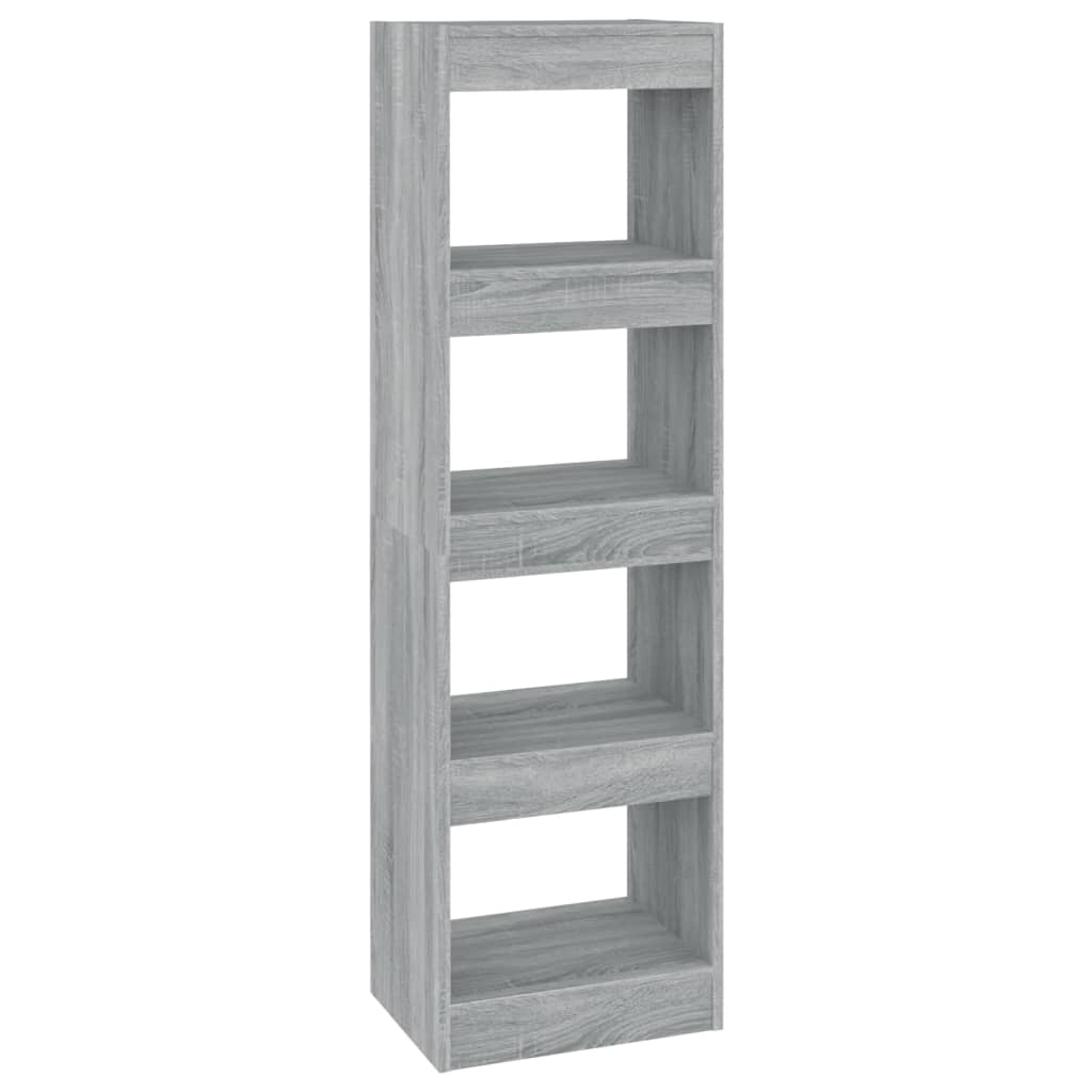 vidaXL Bücherregal/Raumteiler Grau Sonoma 40x30x135 cm