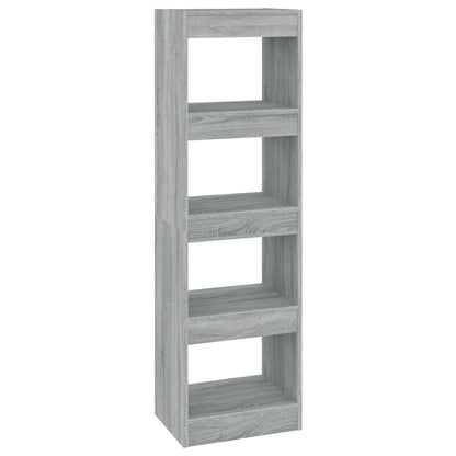 vidaXL Bücherregal/Raumteiler Grau Sonoma 40x30x135 cm
