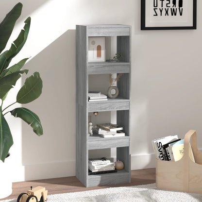 vidaXL Bücherregal/Raumteiler Grau Sonoma 40x30x135 cm