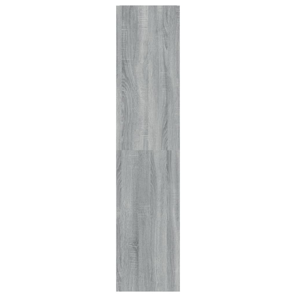 vidaXL Bücherregal/Raumteiler Grau Sonoma 40x30x135 cm