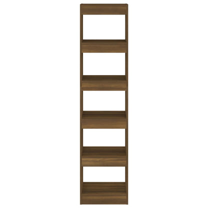 vidaXL Bücherregal/Raumteiler Braun Eichen-Optik 40x30x166 cm