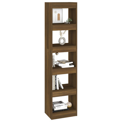 vidaXL Bücherregal/Raumteiler Braun Eichen-Optik 40x30x166 cm
