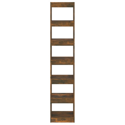 vidaXL Bücherregal/Raumteiler Räuchereiche 40x30x198 cm