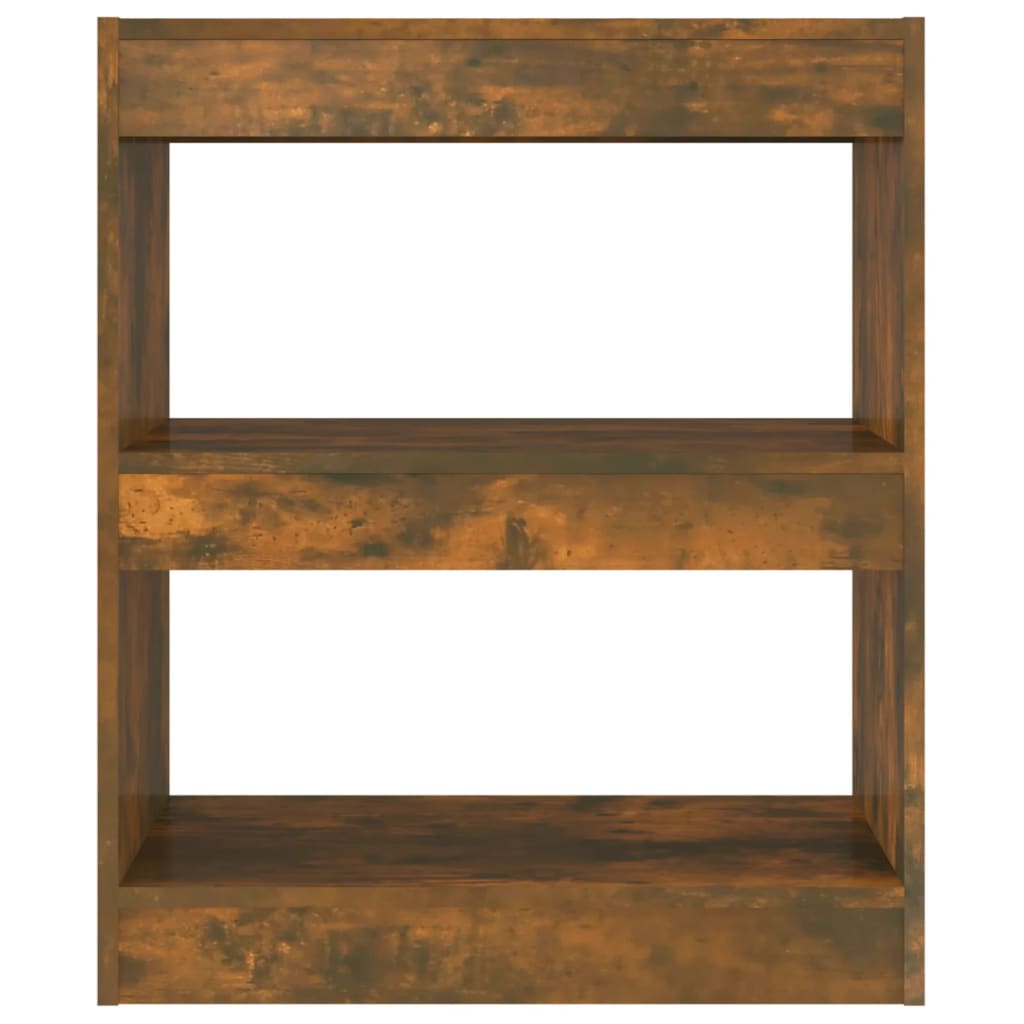 vidaXL Bücherregal/Raumteiler Räuchereiche 60x30x72 cm