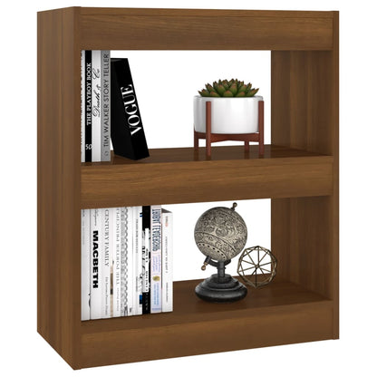 vidaXL Bücherregal/Raumteiler Braun Eichen-Optik 60x30x72 cm