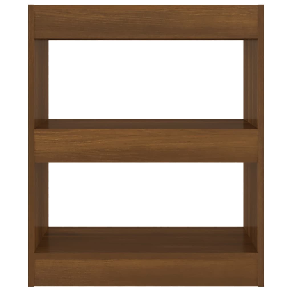 vidaXL Bücherregal/Raumteiler Braun Eichen-Optik 60x30x72 cm