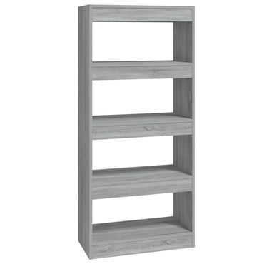 vidaXL Bibliothèque/Meuble de séparation Gris Sonoma 60x30x135 cm Bois d'ingénierie