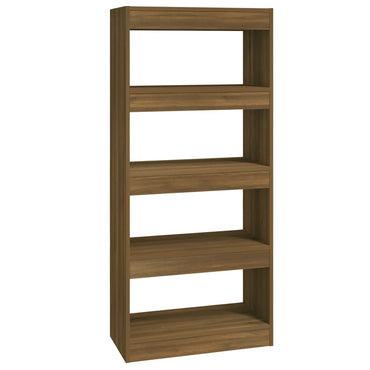vidaXL Étagère à livres/séparateur de pièce aspect chêne marron 60x30x135 cm