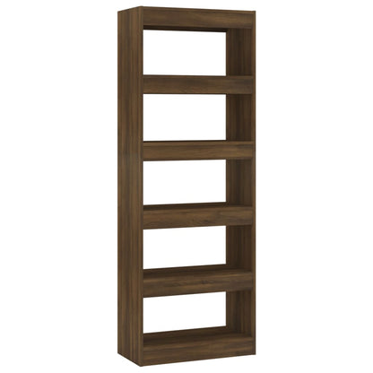 vidaXL Bücherregal/Raumteiler Braun Eiche 60x30x166 cm Holzwerkstoff