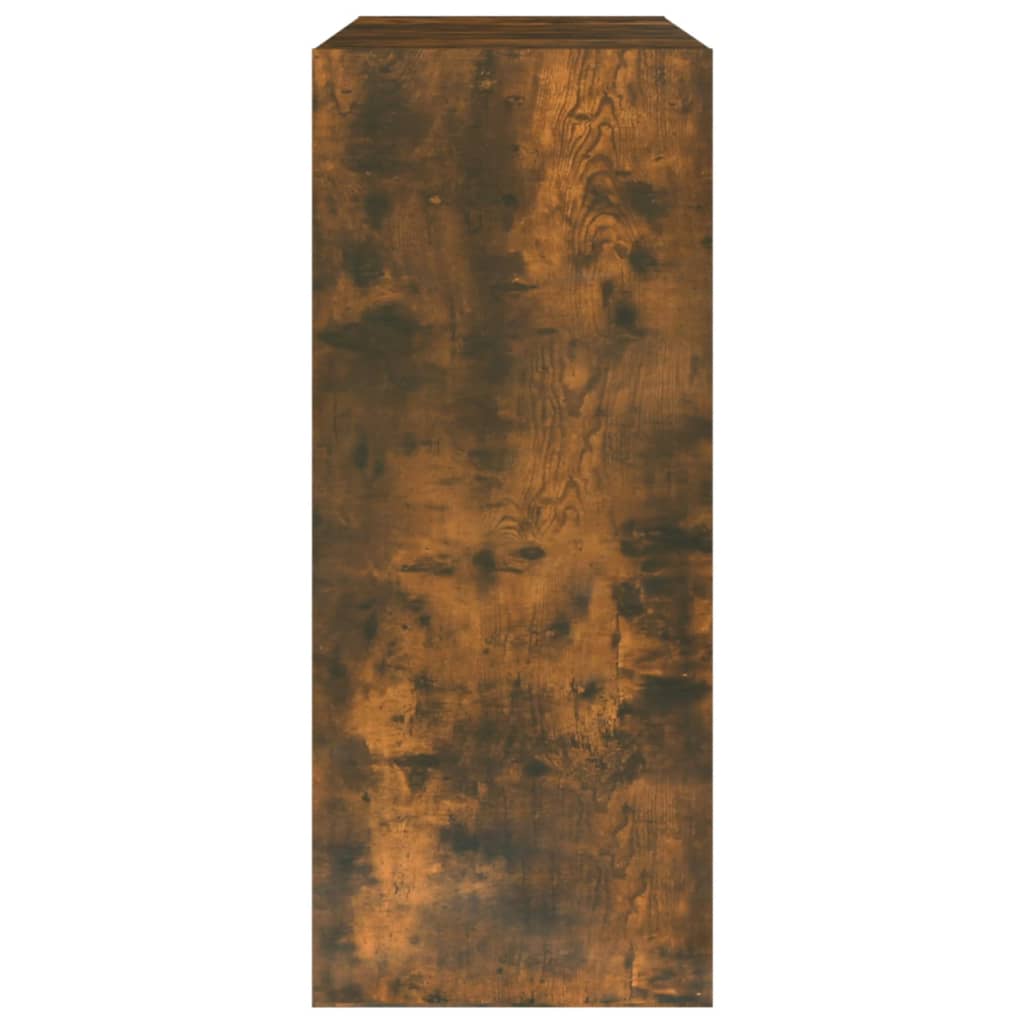 vidaXL Bibliothèque/Séparateur de pièce Chêne fumé 80x30x72 cm