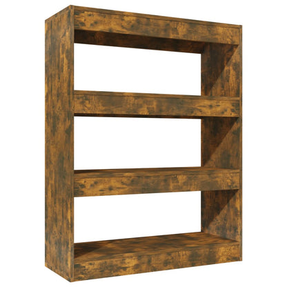 vidaXL Étagère/Séparateur de pièce Chêne fumé 80x30x103 cm Bois d'ingénierie