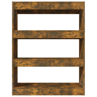 vidaXL Étagère/Séparateur de pièce Chêne fumé 80x30x103 cm Bois d'ingénierie