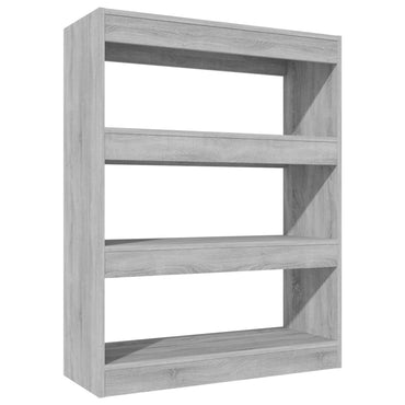 vidaXL Bibliothèque/Séparateur de pièce gris Sonoma 80x30x103 cm Bois d'ingénierie