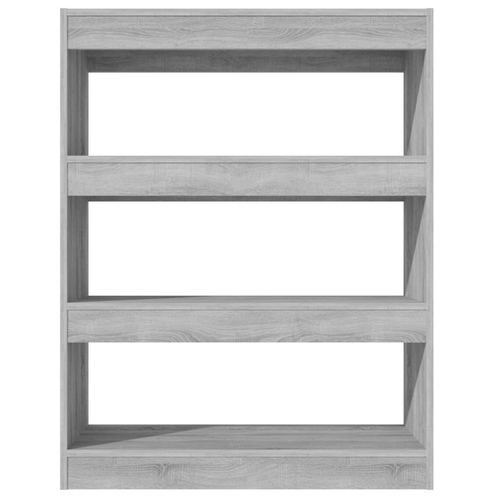 vidaXL Bibliothèque/Séparateur de pièce gris Sonoma 80x30x103 cm Bois d'ingénierie