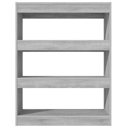 vidaXL Bibliothèque/Séparateur de pièce gris Sonoma 80x30x103 cm Bois d'ingénierie