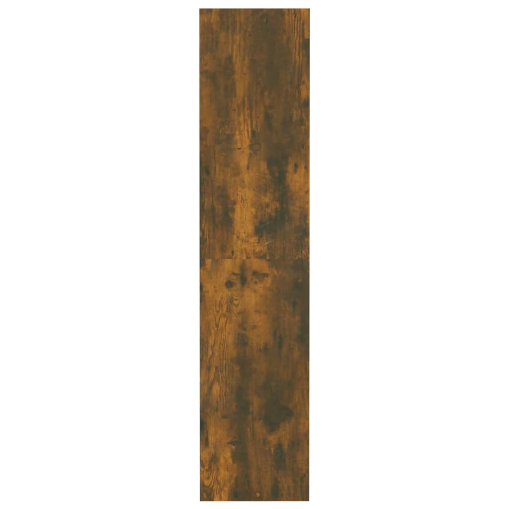 vidaXL Bücherregal/Raumteiler Räuchereiche 80x30x135 cm Holzwerkstoff