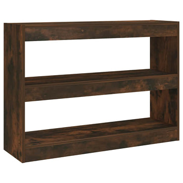 vidaXL Bücherregal/Raumteiler Räuchereiche 100x30x72 cm