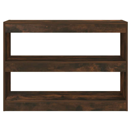 vidaXL Bücherregal/Raumteiler Räuchereiche 100x30x72 cm