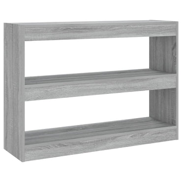 vidaXL Bücherregal/Raumteiler Grau Sonoma 100x30x72 cm